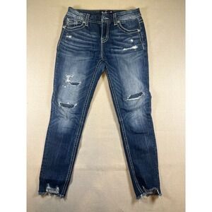Miss Me Jeans Womens sz 28, distressed, raw hem